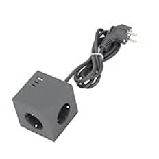 Power Strip Cube Magnetic Base PD20W 3680W USB C Multiplug Desktop Power Strip för Kontor