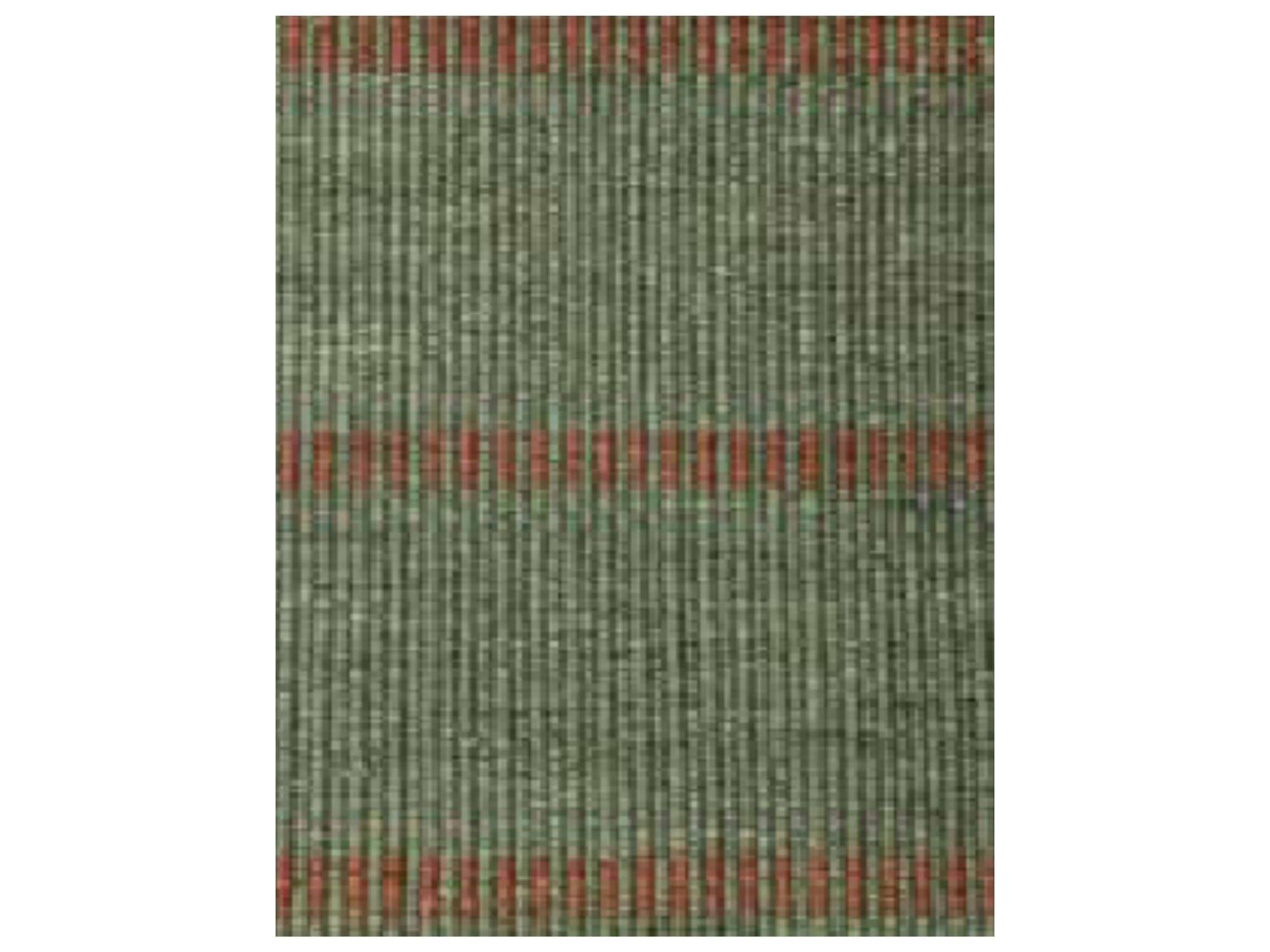 C. Olesen - Mista Stripe tæppe - B140 x L200 cm / Mossgreen/Chestnut