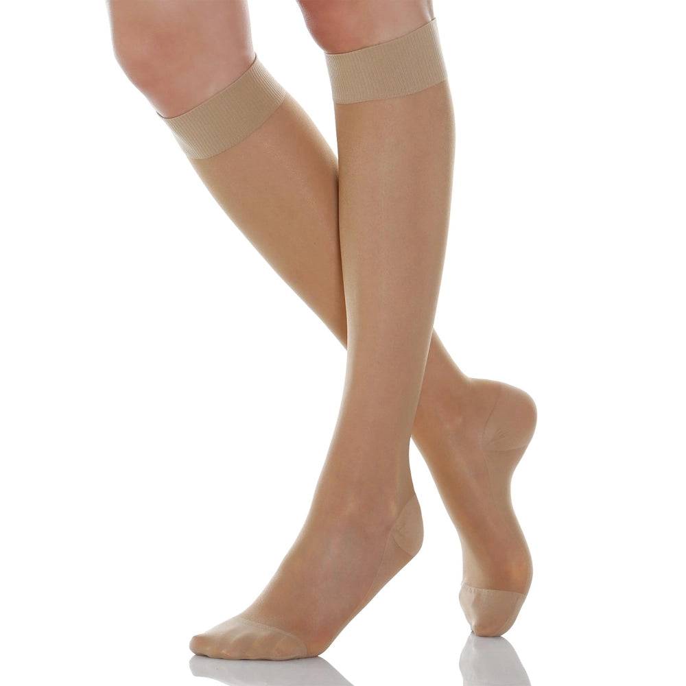 Knæhøje Støttestrømper mild kompression eleganta - XL / Beige (36)