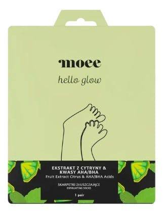 moee Hello Glow Fruit Extract Citrus & Acids AHA BHA Exfoliating Socks 1 st
