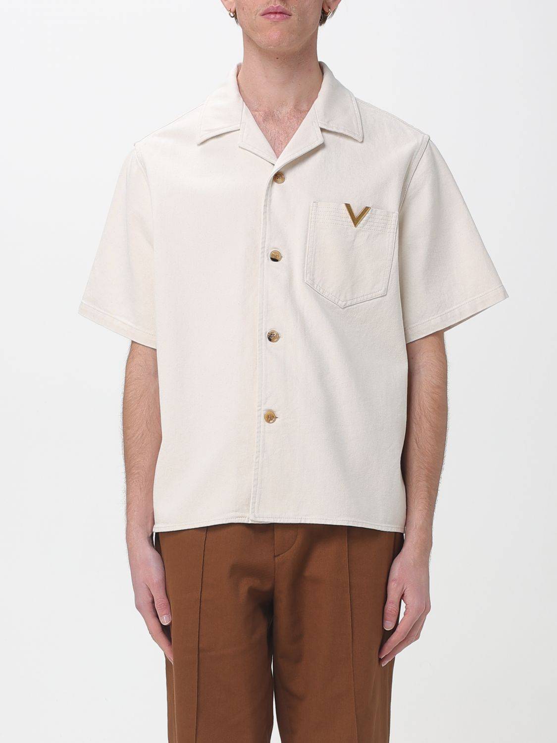 VALENTINO Shirt Men color Ivory - 48