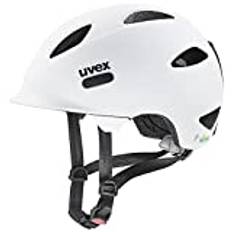 uvex oyo - lätt cykelhjälm för barn - individuell storleksanpassning - anpassad för LED-belysning - white - black matt - 45-50 cm
