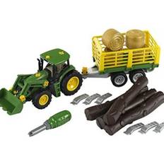 John Deere Traktor m anhænger John Deere transport 6215R