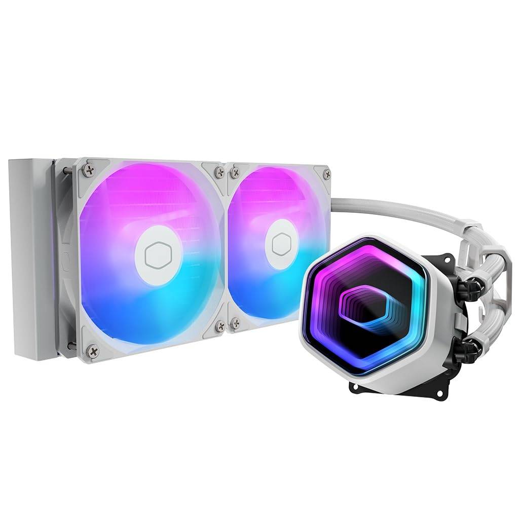 Cooler Master MasterLiquid Core II 240 White ARGB X6G2 All-in-One Liquid CPU Cooler MLW-D24M-A18PA-JW FN2619
