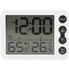 Digital termometer väckarklocka fuktighetsmätare hygrometer rumstemperatur skrivbord bord väder skrivbordstemperatur ectronic