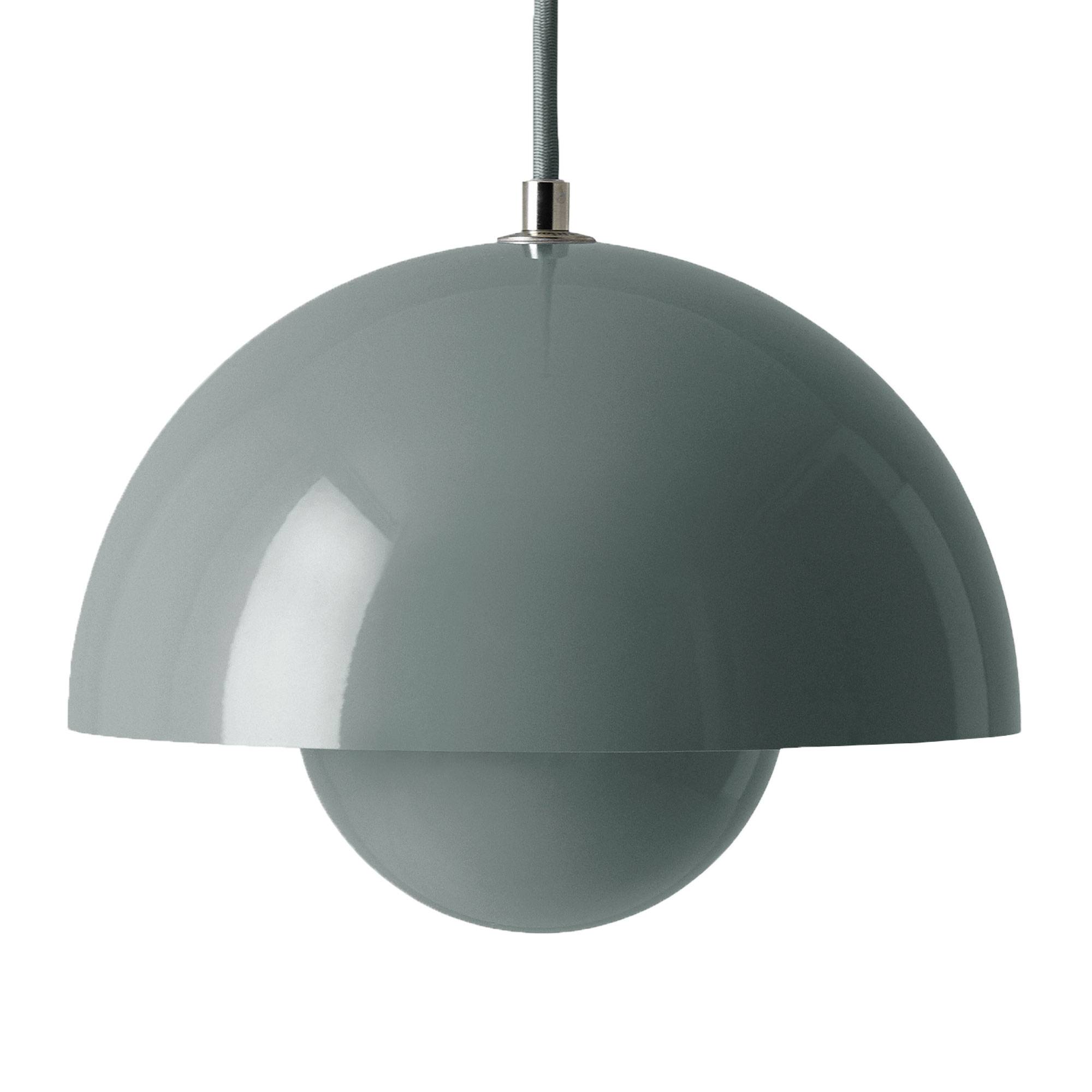 Flowerpot VP2 Pendel, Ø50 cm, af Verner Panton Stone Blue.