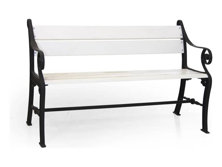 Brafab Köpenhamn 2-personers sofa Hvid/sort 129 x 61 cm