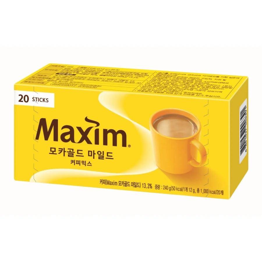 Dongsuh Maxim Mocha Gold Kaffemix 12g*20 st yellow