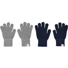 mpKids Comfy Gloves 2pack Stl. 3-6Y unisex - Vantar & Handskar Från Magasin - Mix Light Grey Mel Blue (3-6Y)