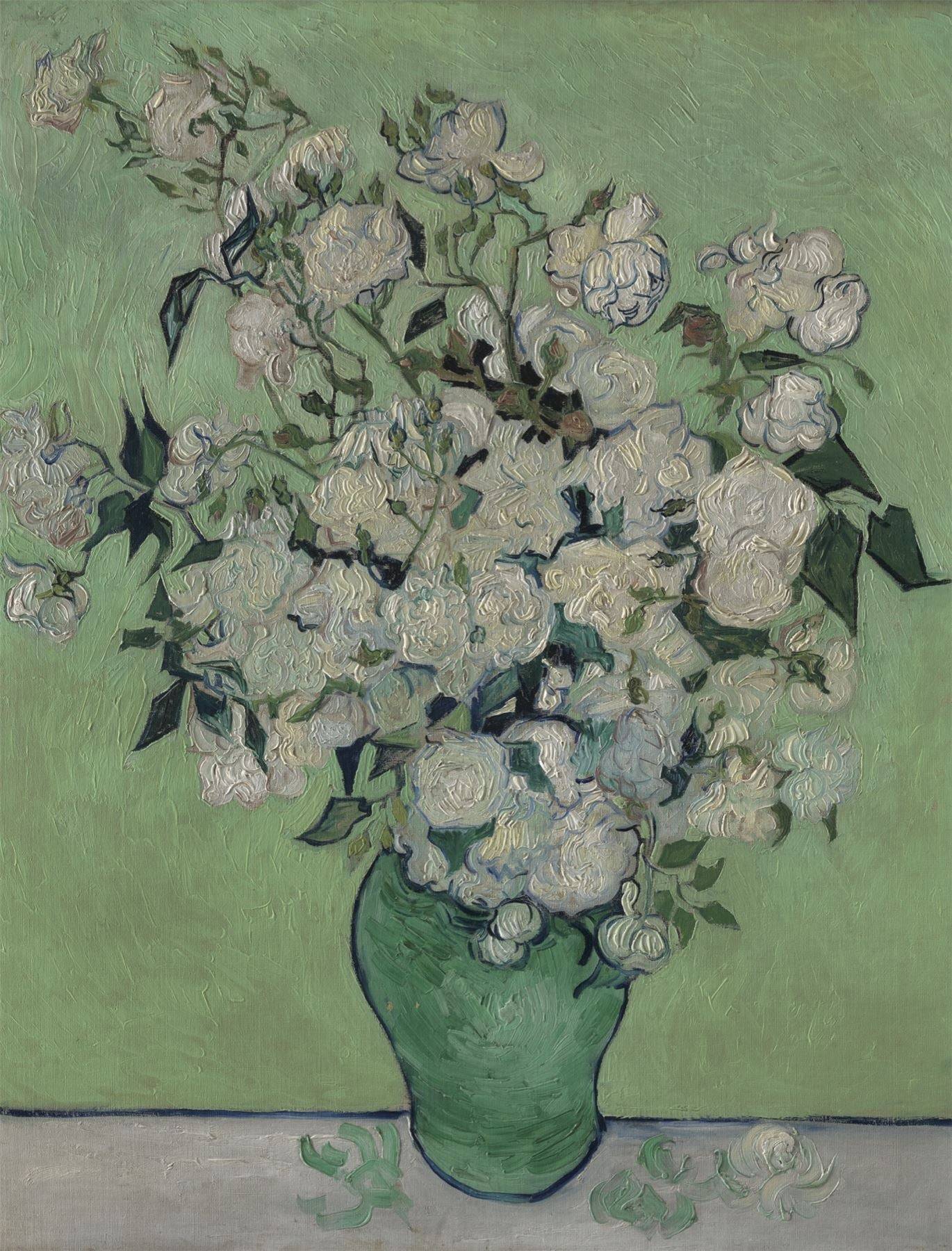 Roses by Vincent van Gogh 1000 or 500 Piece Jigsaw Puzzle - 1000