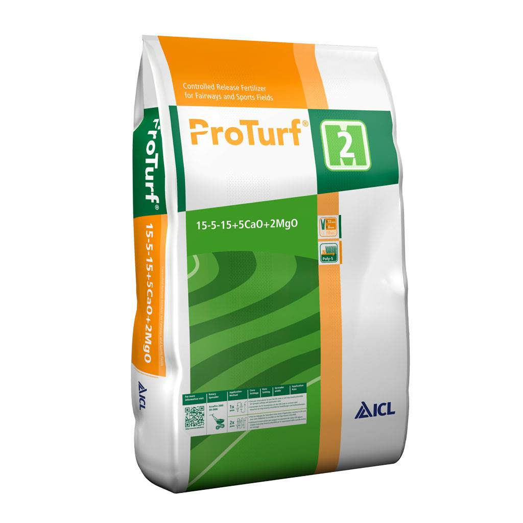 Gødning ICL Proturf 15-6-15+Mg+Ca 25 kg.