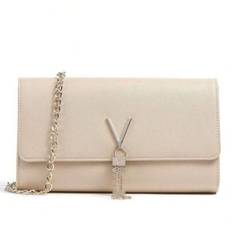 Mode mångsidig kedjedekor axelväska "POCHETTE VALENTINO" - Beige (En-Storlek)