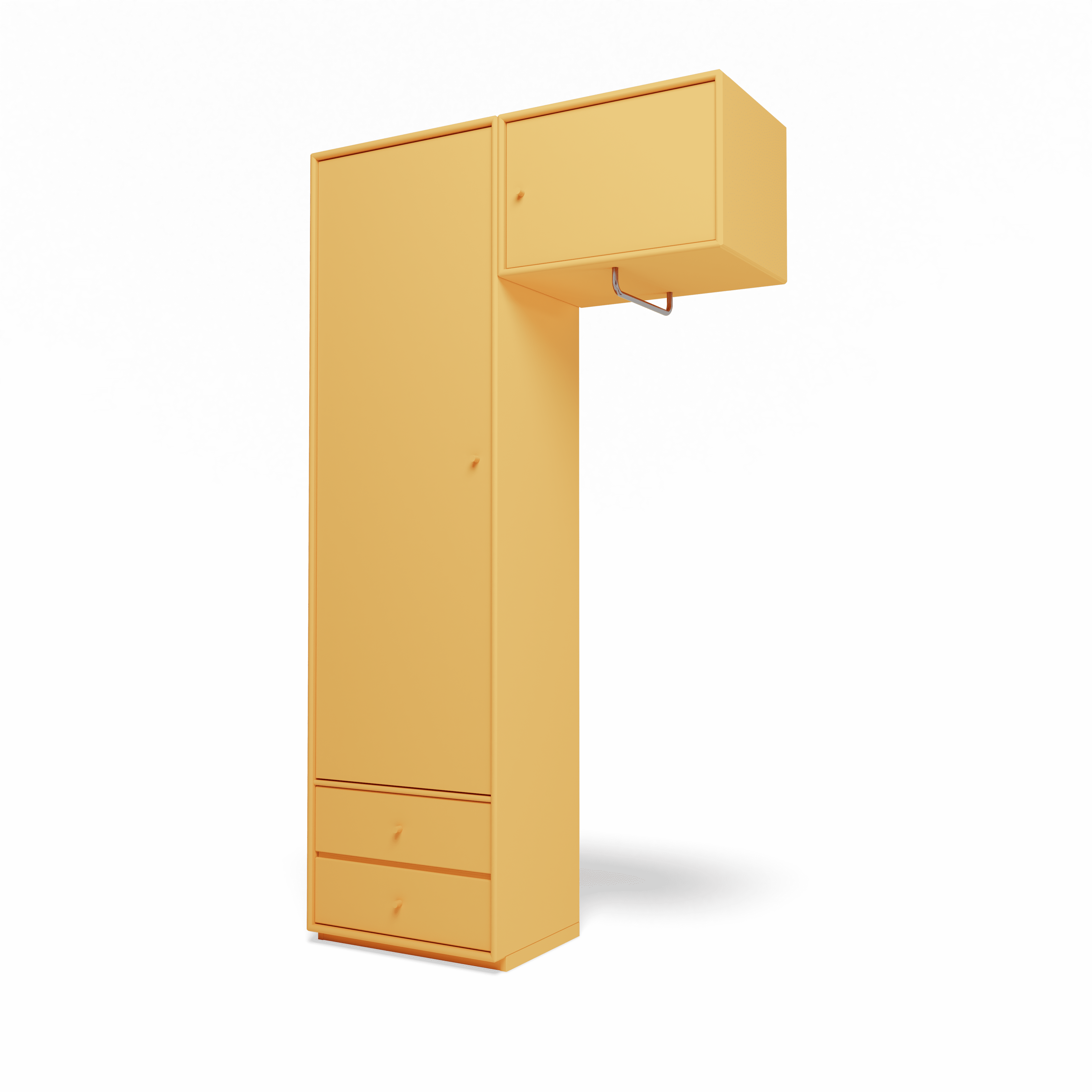 Attire II garderobe, inkl. sokkel 3 cm fra Montana Acacia - Jacobsen Plus