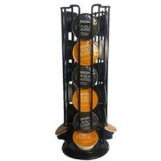 Roterbar kaffepadshållare järnförkromning display kapselställ stativ förvaringshyllor för dolce gusto kapselhållare - C
