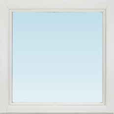 Svenska Fönster SF underkantshängt fönster inåtgående 880x880mm 1-luft, insida trä utsida aluminium, 3-glas  (9x9)