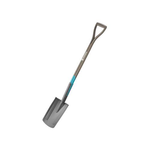 Gardena 17000-20, Dräneringsspade, Stål, Svart, Torg, D-form...