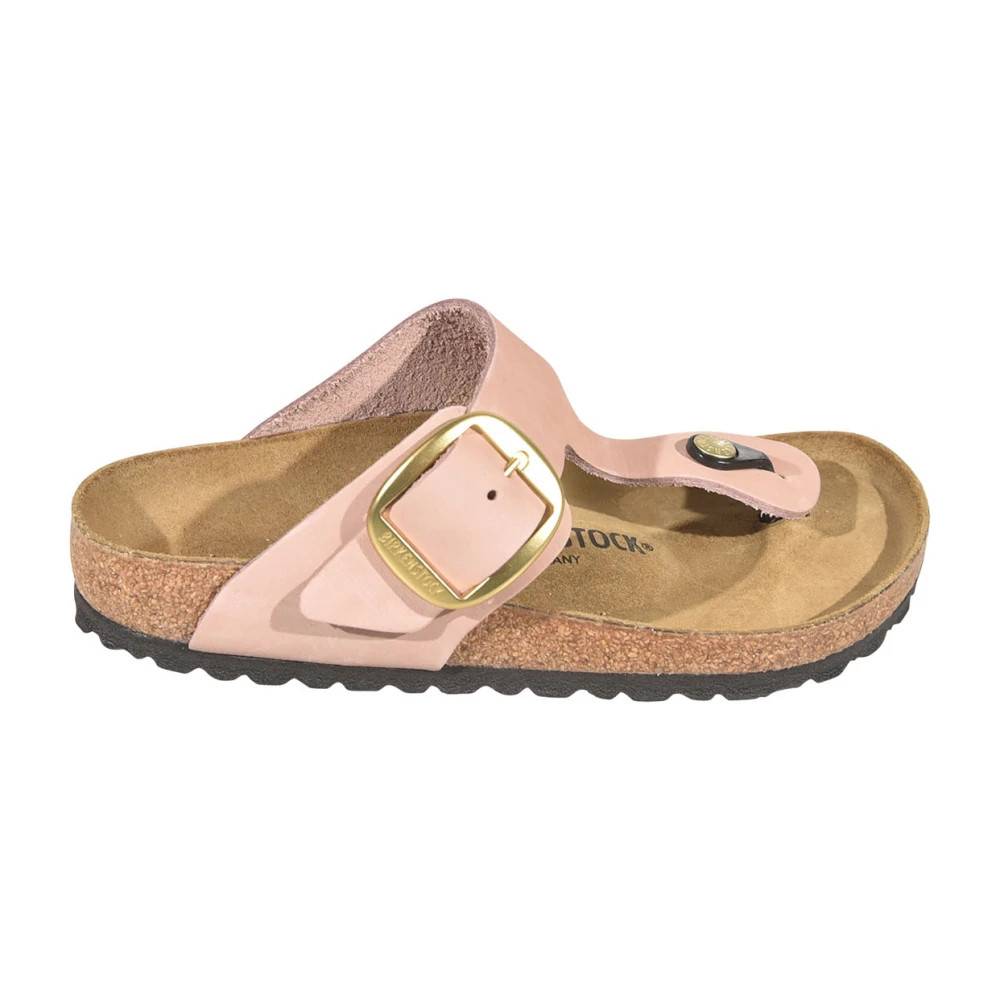 Birkenstock Gizeh Big Buckle Regular Fit - Sko - Dame - Lyserød - 37 EU - Læder