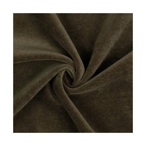 Økotex stræk velour, Taupe