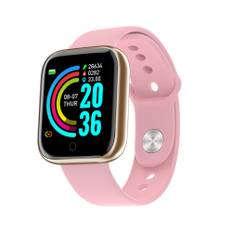 Smartwatch, fitness tracker, lyserød