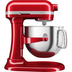 KitchenAid Artisan Røremaskine 6,6 Liter, 5ksm70shxeac Metallic Red Str 6,6 liter - Røremaskiner Stål hos Magasin