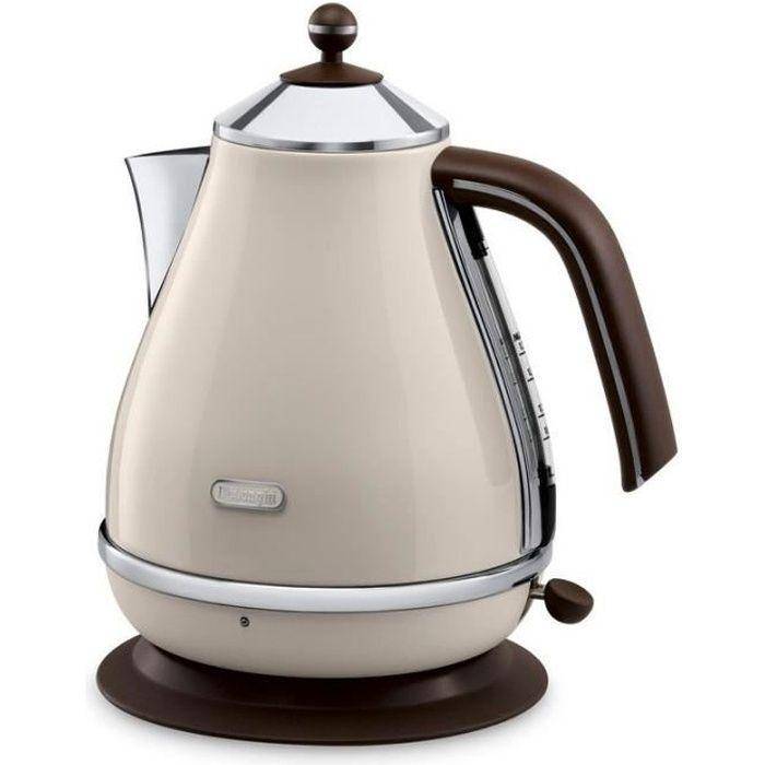 Elektrisk vattenkokare Icona Vintage - DELONGHI - KBOV 2001.BG - 1,7 L - Dold värmeslinga i rostfritt stål beige