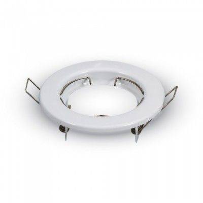 2st MR16 eller GU10 Downlight kit - Utan ljuskälla, blank vit, Hål: Ø6,5 cm, Mått: Ø8 cm - Fatning : GU10