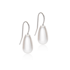 NT Pendant Pearl Drop 15 mm, White