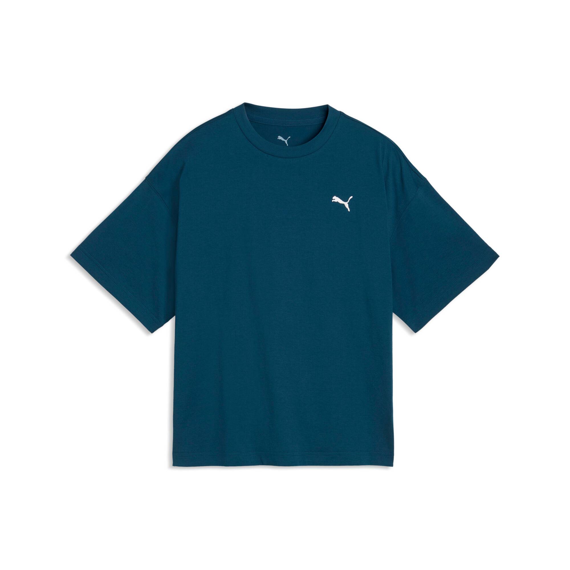 PUMA Essentials Oversized Tee Youth, Shop, Midnight Petrol, 7-8Y