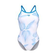 ARENA Badedragt 'FROZEN LEAVE' azur / lyseblå / hvid - S