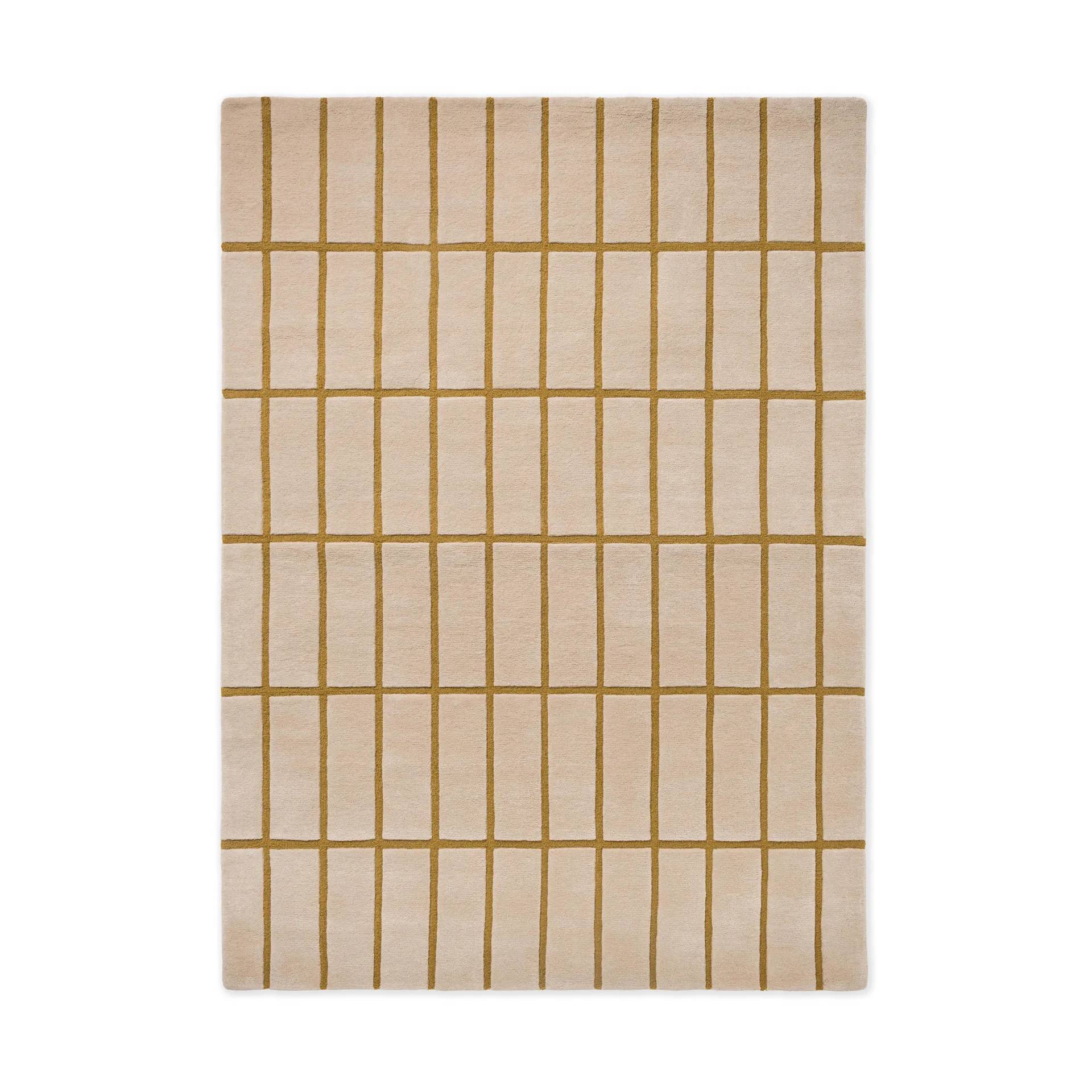 Marimekko Tiiliskivi ullmatta Bronze Yellow, 250x350 cm - Gul
