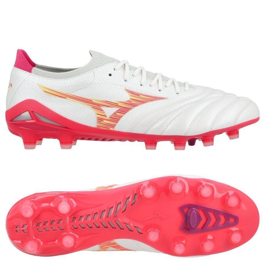 Mizuno Morelia Neo Iv Beta Made In Japan Fg Blazing Flair - Vit/rosa Tetra/lila - Gräs (Fg) - ['Vit'] (42)