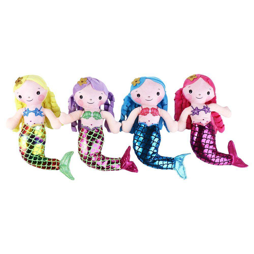Stuffed Plush Toys Doll Pillow Accompany Sleeping Doll 30Cm Princess Ragdoll Mermaid Plush Toy Cartoon Animal Stuffed Toys