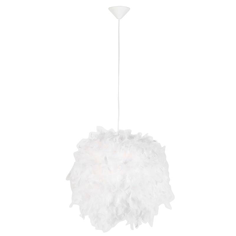 Rustik pendellampa vit - Feather