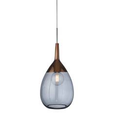 Lute Pendant lamp XL Deep blue Copper