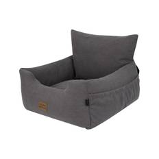 Nordic Paws Velvet Bilsæde til Hund - 53x50cm - Grå