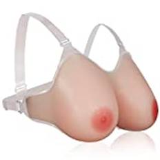 Vollence Strap on-silikonbröst, silikon, bröst, falsk, silikon, bröstformer, bröstproteser för mastektomi, crossdressing, transkvinnor, cosplay, cancer, transgender, crossdresser, Nacke, D