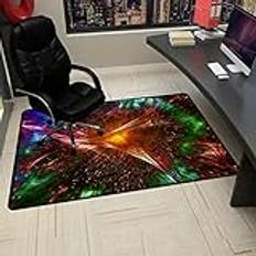 Hardwood Floor Office Chair Mat 100x140cm Anti Slip Desk Chair Mat for Home and Office Easy Glide on Wooden and Tile Floors Multi Purpose Chair Carpet (D 100×140CM)
