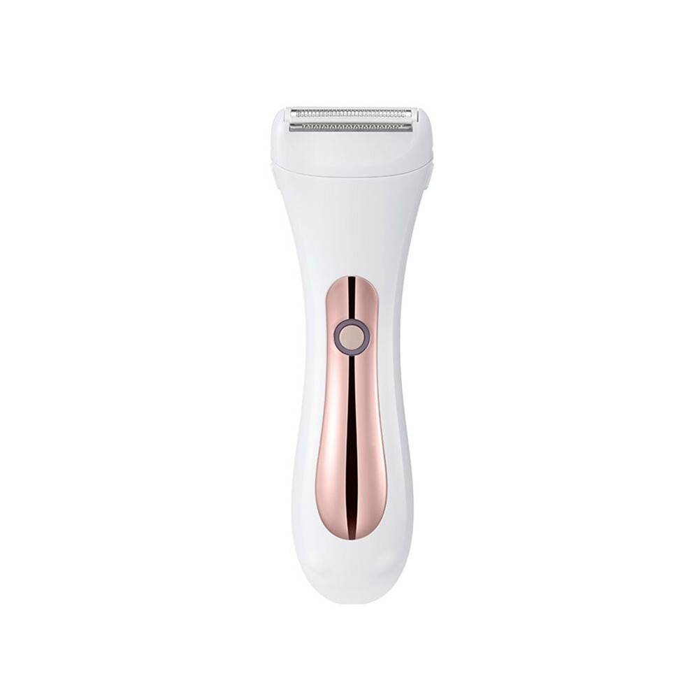 2in1 Electric Bikini Trimmer for Women Electric Shaver Wet/Dry Shaver for Hair Removal From Pubic Area Face Legs White