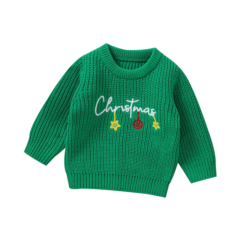 JoyKnit – Mysig & varm – Jultröja med text Grön (Jul) / 80 (9–12 månader) | Pedagogiska Träleksaker