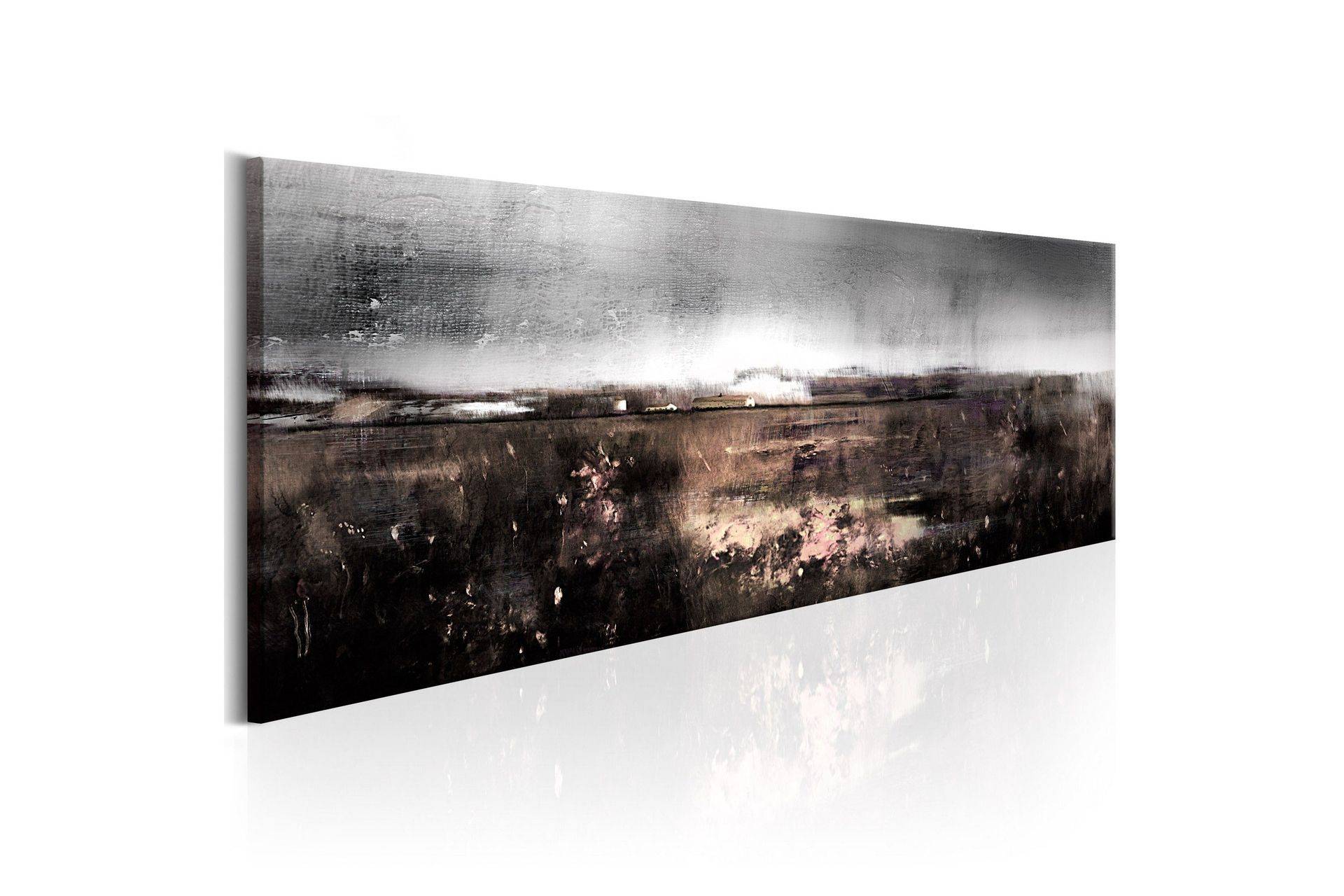 Tavla Winter Meadow 120x40 - Artgeist sp. z o. Canvastavlor Brun,Grå