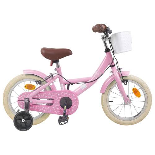Barncykel 12 Tum för 2-4 åringar Ljusrosa