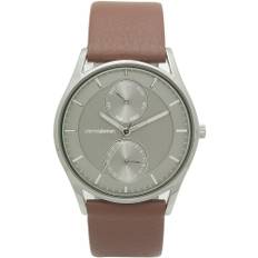 pierretalamon Watch Leather Band Multifunction Small Seconds Gray x Brown [Pierretalamon] PT-5500H-3 Men's grå färg