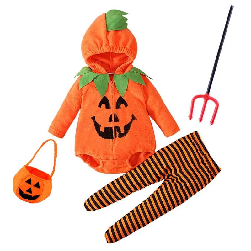 Baby Girls Boys Halloween Costume Sets Long Sleeve Cosplay jumpsuit - set3 / 80(6-12M)