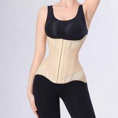 Waist Trainer Tummy Control Body Shaper With Back Support, Strong Compression Slim Waist Trainer - Apricot - L,M,S,XL,XS,XXL,XXS