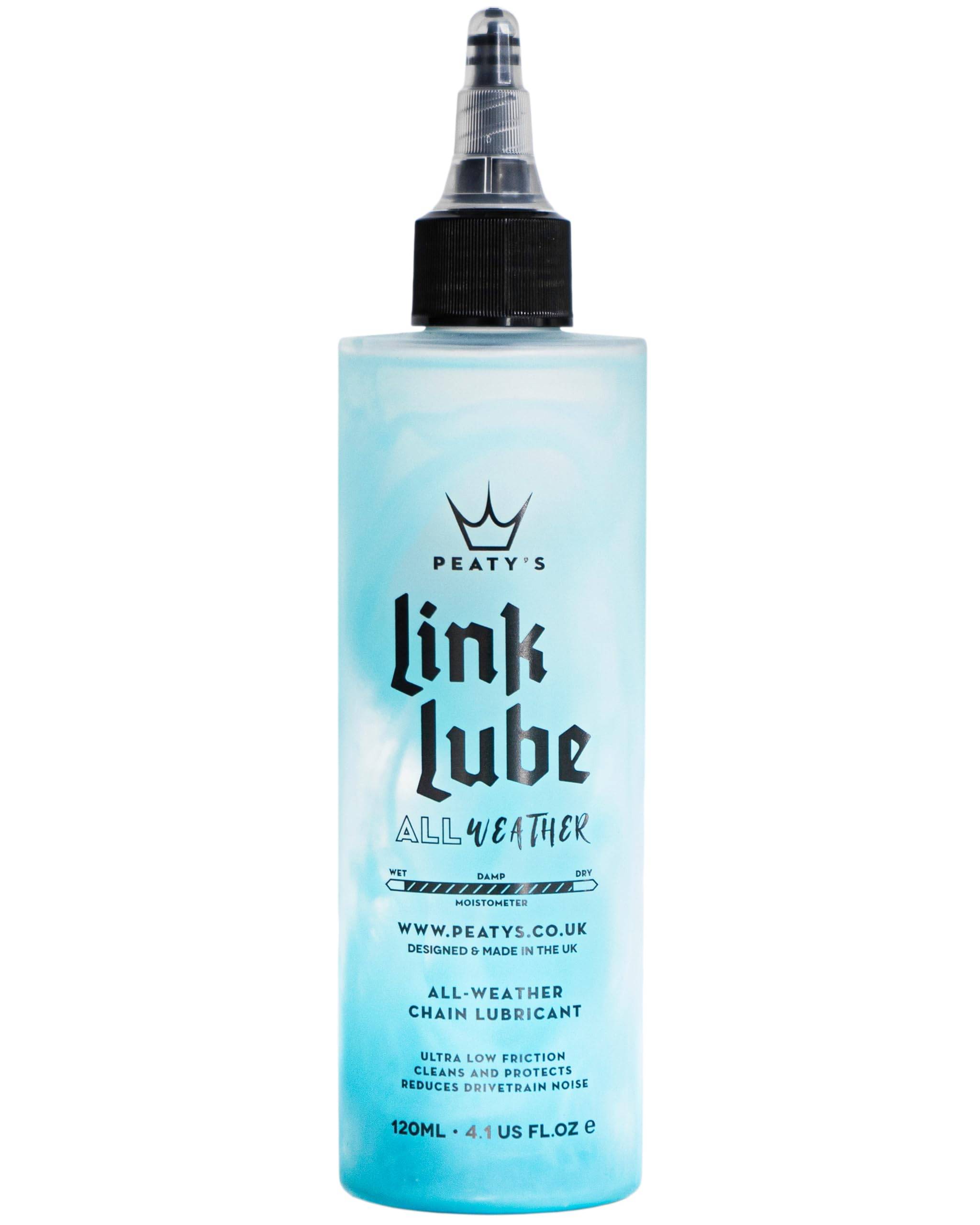 Peaty's LinkLube All-Weather Bicycle Chain Lube, High-Penetration Chain Oil for Mountain and Road Bikes - 120ml