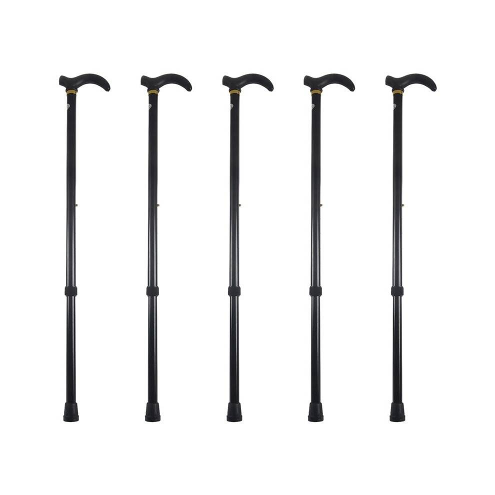 5X Aluminium Alloy Ultralight Walking Stick Adjustable Walking Cane for Elderly
