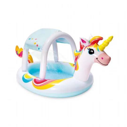 Enhjørning Spray Bassin 254x132x109cm Intex Babypool 58435NP
