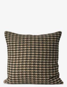 Ceannis Cushion Cover Metallic Check Beige - Kuddar & Filtar - BEIGE / multi