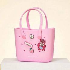 Disney Lotso Hole-Design Bentoväska, Lätt och Bärbar, Perfekt För Pendling Och Resor (1 ST) - Rosa (24*14*14 cm,18*15*8 cm)