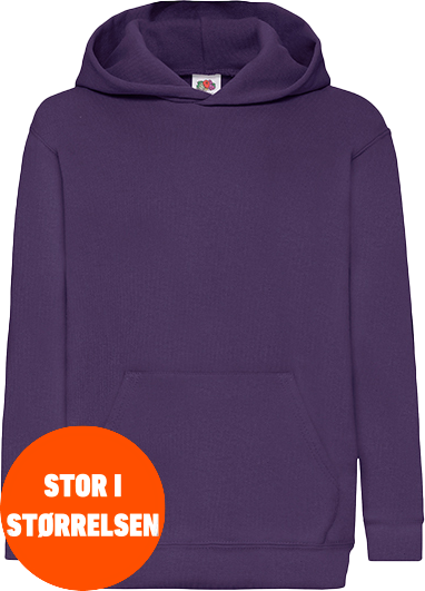 Fruit Of The Loom Klassisk Hættetrøje Børn - Purple - 164